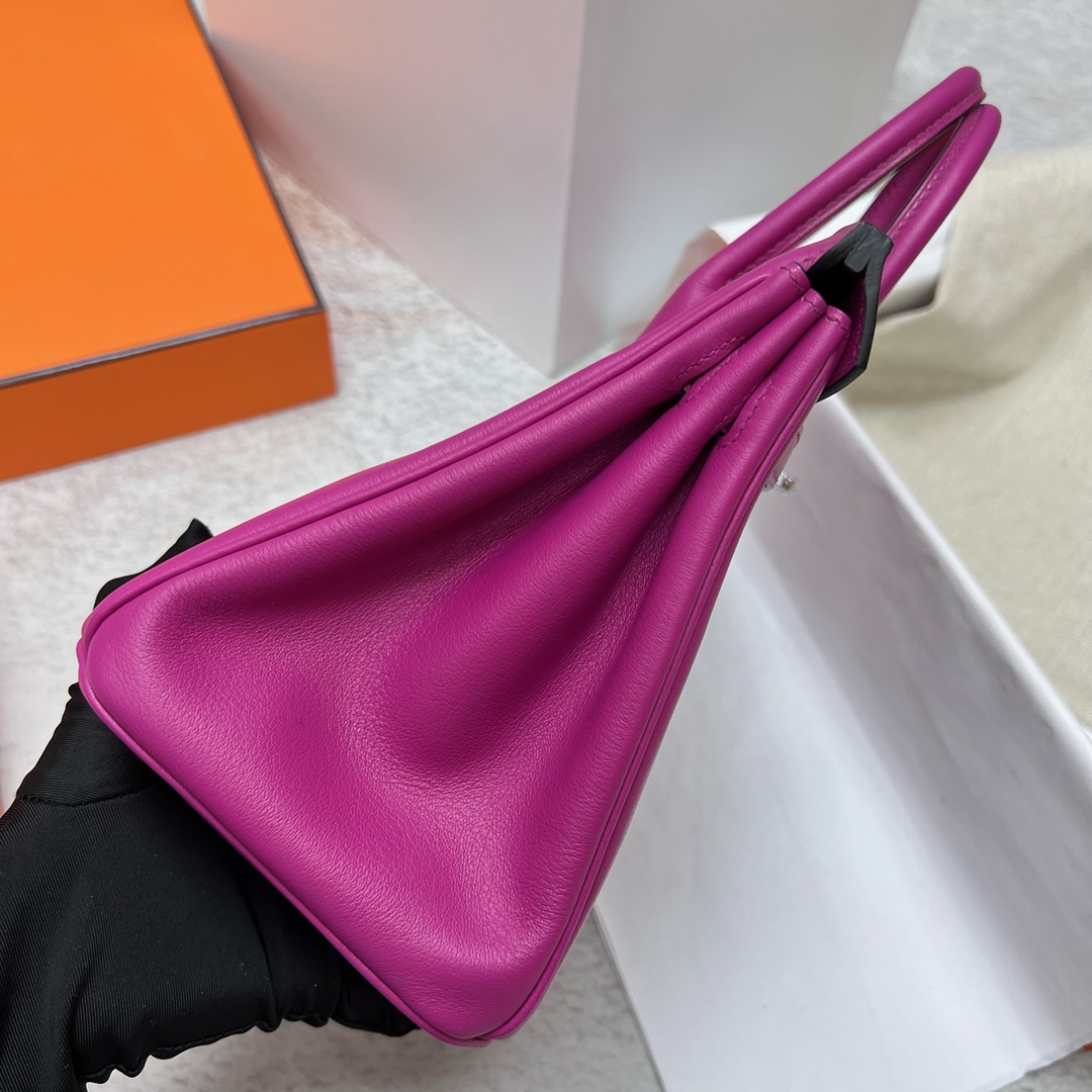 에르메스 버킨백25 로즈퍼플 은장 토고가죽